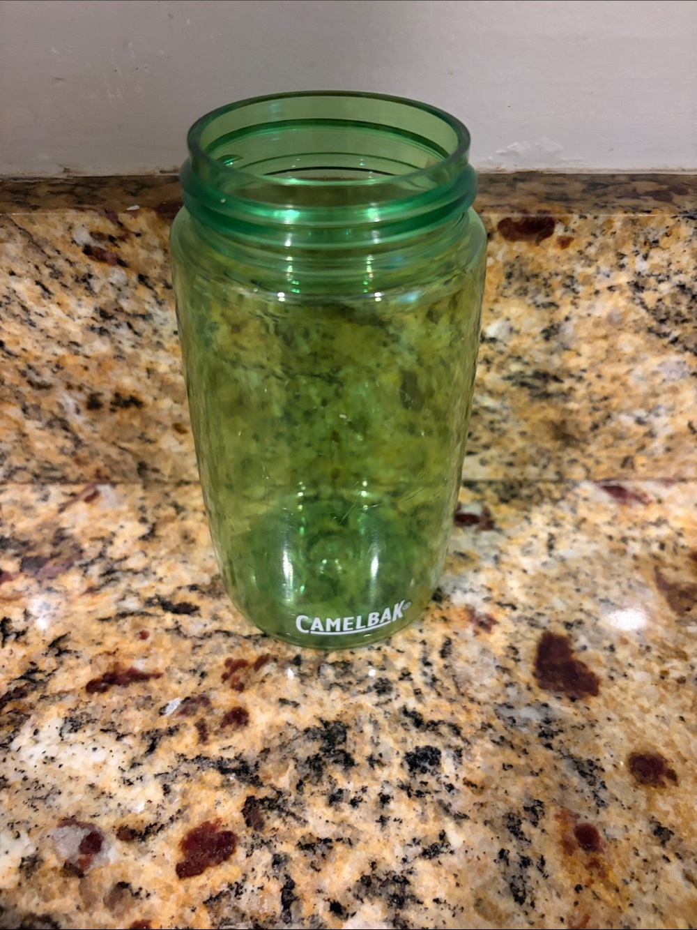 CamelBak Transparent Light Green Water Bottle- 400 ml